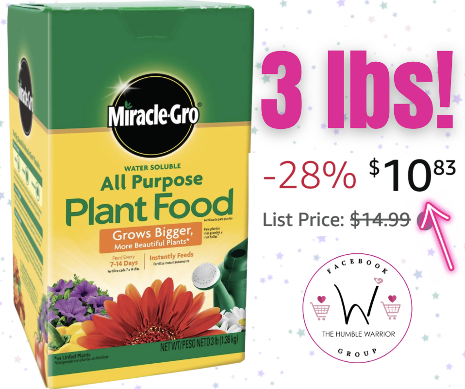Miracle-Gro Water Soluble All Purpose Plant Food!